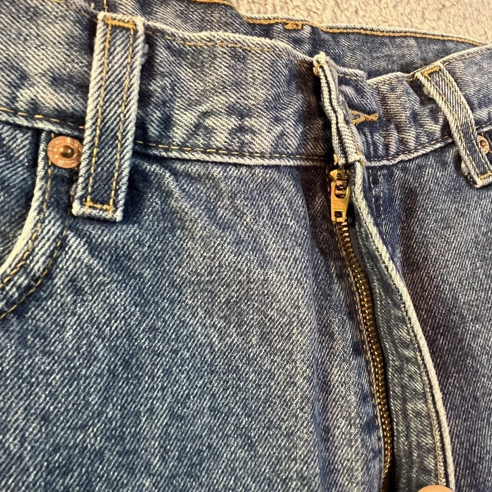 Levi's 550 Blue Jeans‎ Mens 36x31 Vintage Y2K Black Batwing Relaxed Fit Denim